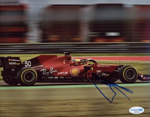 Oliver Bearman signed photo 8x10 exact proof ACOA autograph Formula 1 Ferrari 2 - Picture 3 of 5