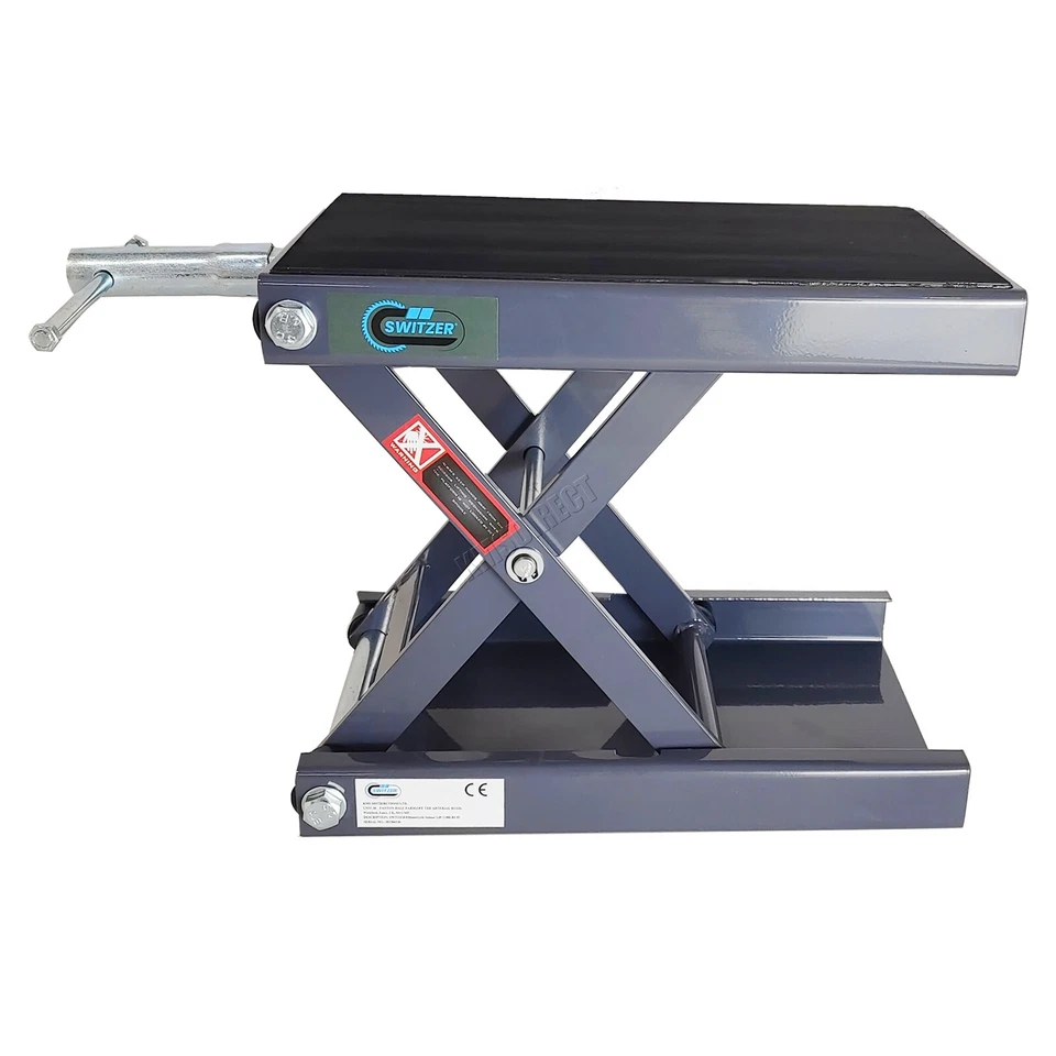 SwitZer Scissor Lift Jack Stand 500KG 1100LB Motorcycle Repair Station Table - Image 3 of 4