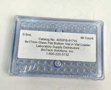 Biotech Glass Vial 0.5 ml Flat Bottom Total of 288 Vials