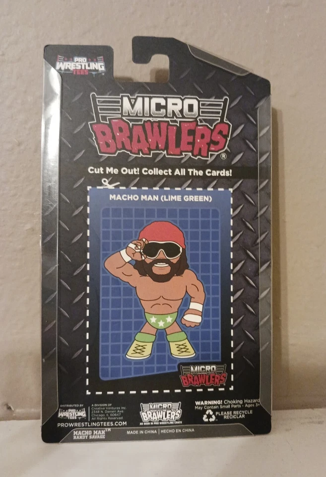 Figura Macho Man RANDY SAVAGE Micro Brawler Green Trunks MOC, WWE, WWF, WCW, nWo Foto 3 de 3