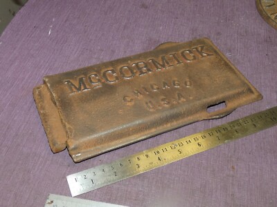 VINTAGE McCORMICK CHICAGO USA GUSSEISEN TEIL GERÄT TRAKTOR