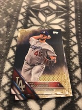 2016 Topps Update Gold Parallel #US98 Mike Bolsinger Los Angeles Dodgers
