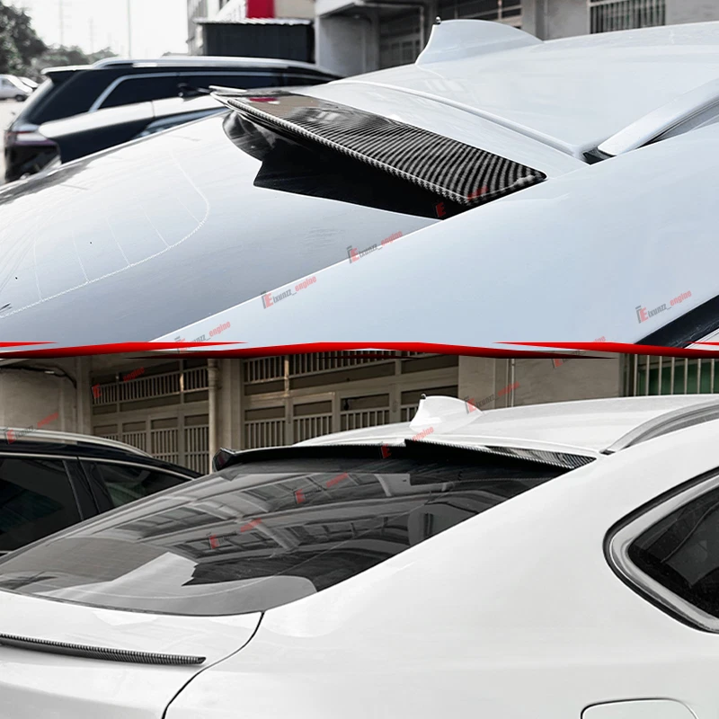 Para BMW X6 F16 2015-2019 2018 aspecto de carbono estilo PSM alerón techo trasero labio del ala Foto 2 de 4