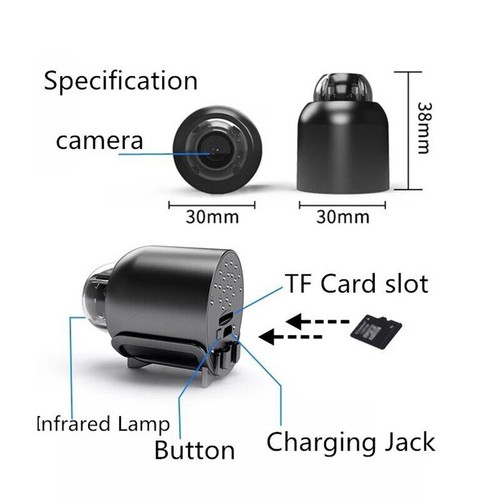 Mini Camera X5 720P/1080P HD WiFi Wireless HD Night Vision Camera Home Camera - Photo 10/14