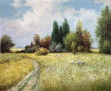Country Road,Original Oil Painting, Hand Painted,51 X 61 cm