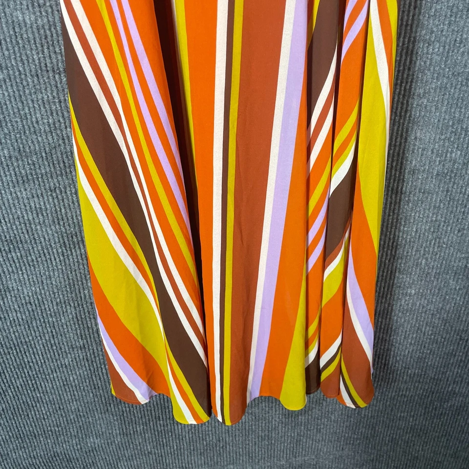 Vestido Forever 21 Contemporáneo Mujer Pequeño Naranja Maxi Largo Cremallera Forrado en Playa Foto 4 de 4