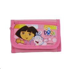 New Cartoon Dora the Explorer Monkey Pink Trifold Wallet Cast Purse