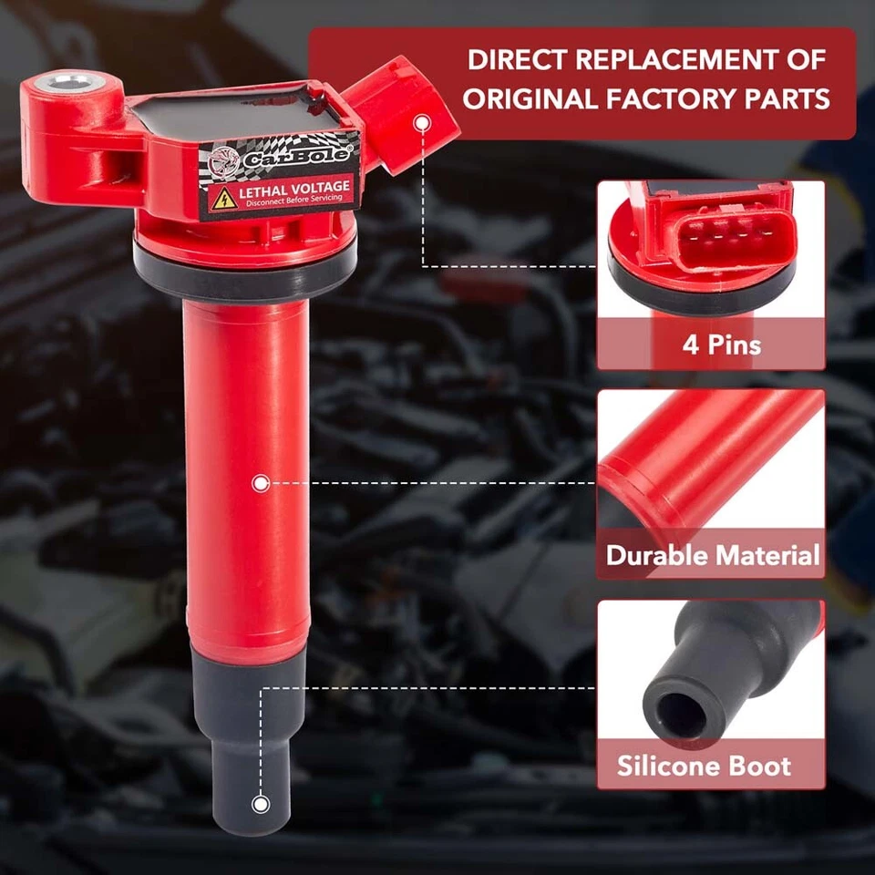 Высокопроизводительные катушки зажигания и свечи зажигания для Lexus ES300 RX330 V6 1999-2003 - Изображение 2 из 4