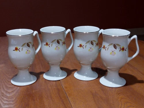 Hall Jewel Tea Autumn Leaf Irish Coffee Cups, Set of 4 - China Specialties
