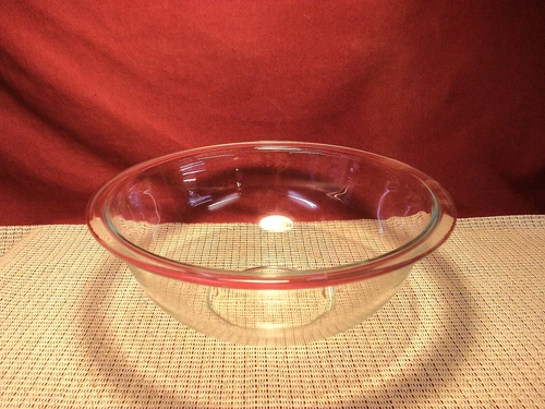 Pyrex Originals Clear Pattern 2.5 Qt. Mixing Bowl 9 7/8" x 3 7/8" #325