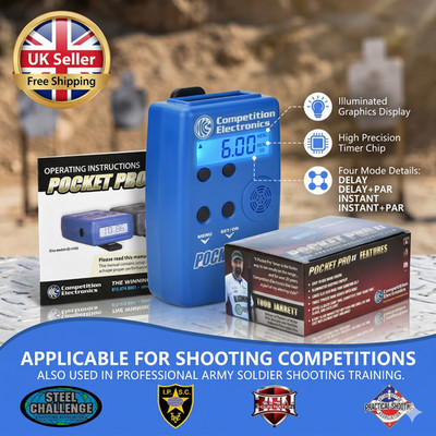 Shot Timer IPSC Shooting Practice Pro LCD Display Steel Challenge Dry Fire UK