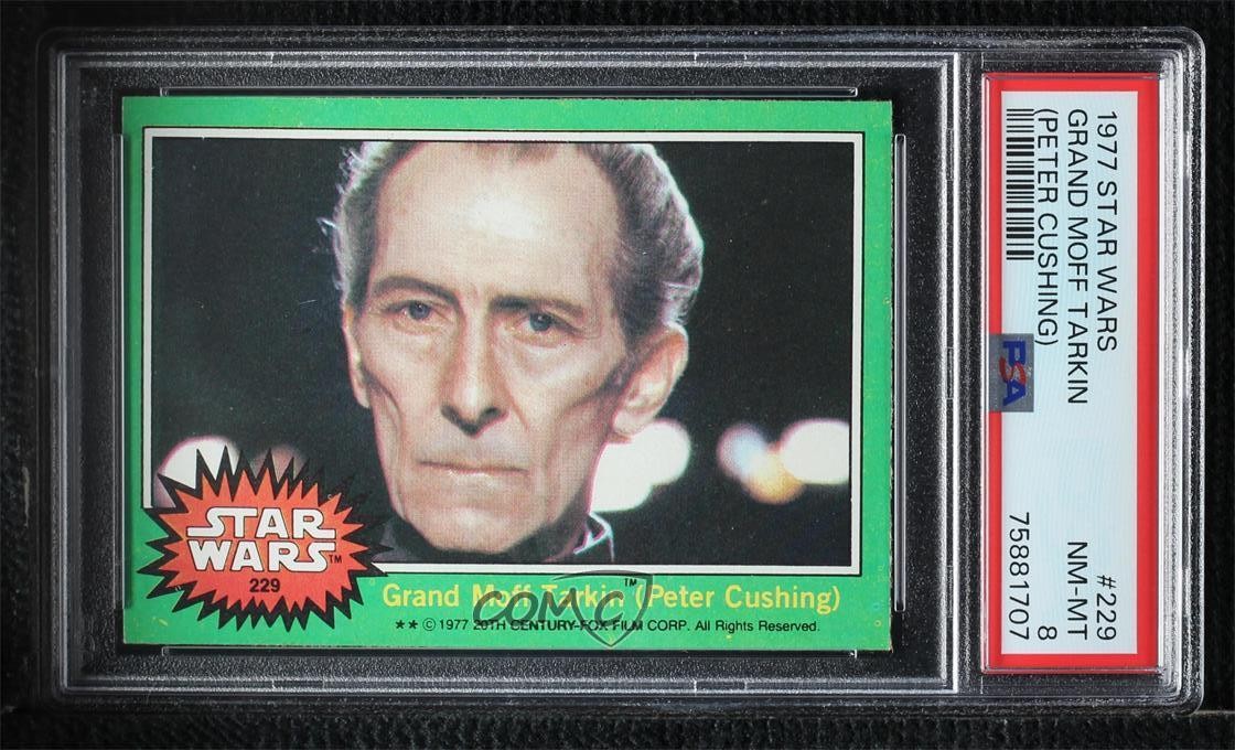 1977 Topps Star Wars Grand Moff Tarkin Peter Cushing #229 PSA 8 07qw