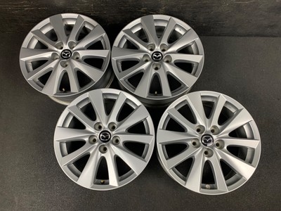 4) Mazda CX-5 Original Silver Wheels Rims + Caps 17