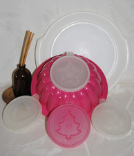 🌟TUPPERWARE Moule à Charlotte Plat Service 4 Fonds 6 Pièces Ø 20 cm Blanc