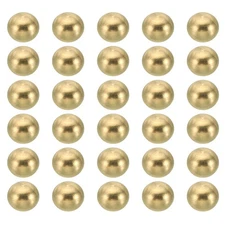 M3x6mm Thread Cap Nuts Knob, 30 Pack Brass Ball Lamp Decoration Screw Caps Nut