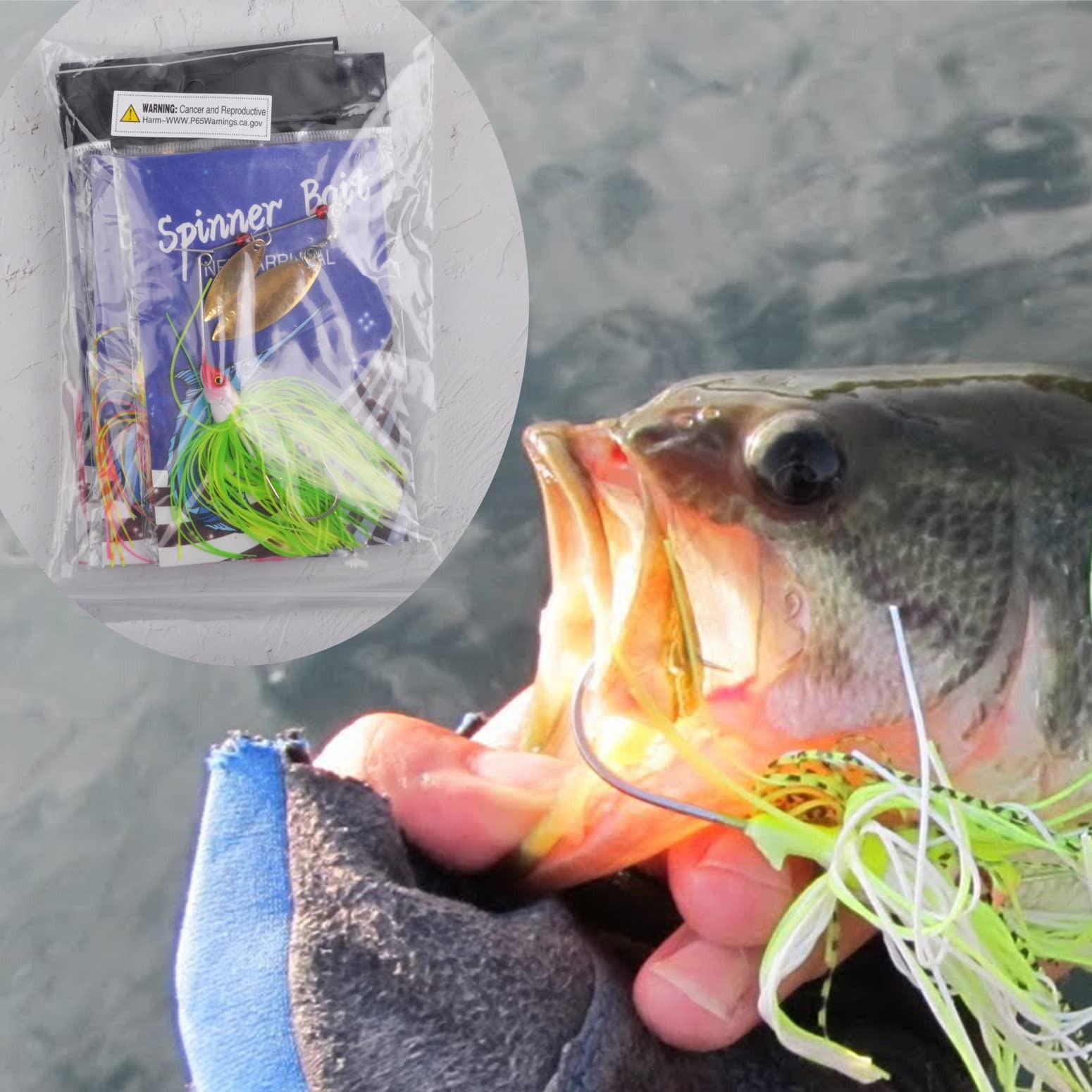 Fishing Lures Spinner-6pcs Bass Fishing Lures Hard Metal Spinnerbait Buzzbait... - Image 6