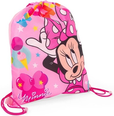 PERLETTI Disney Minnie Mouse Turnbeutel für Mädchen - Schuhbeutel Undurchlässig 