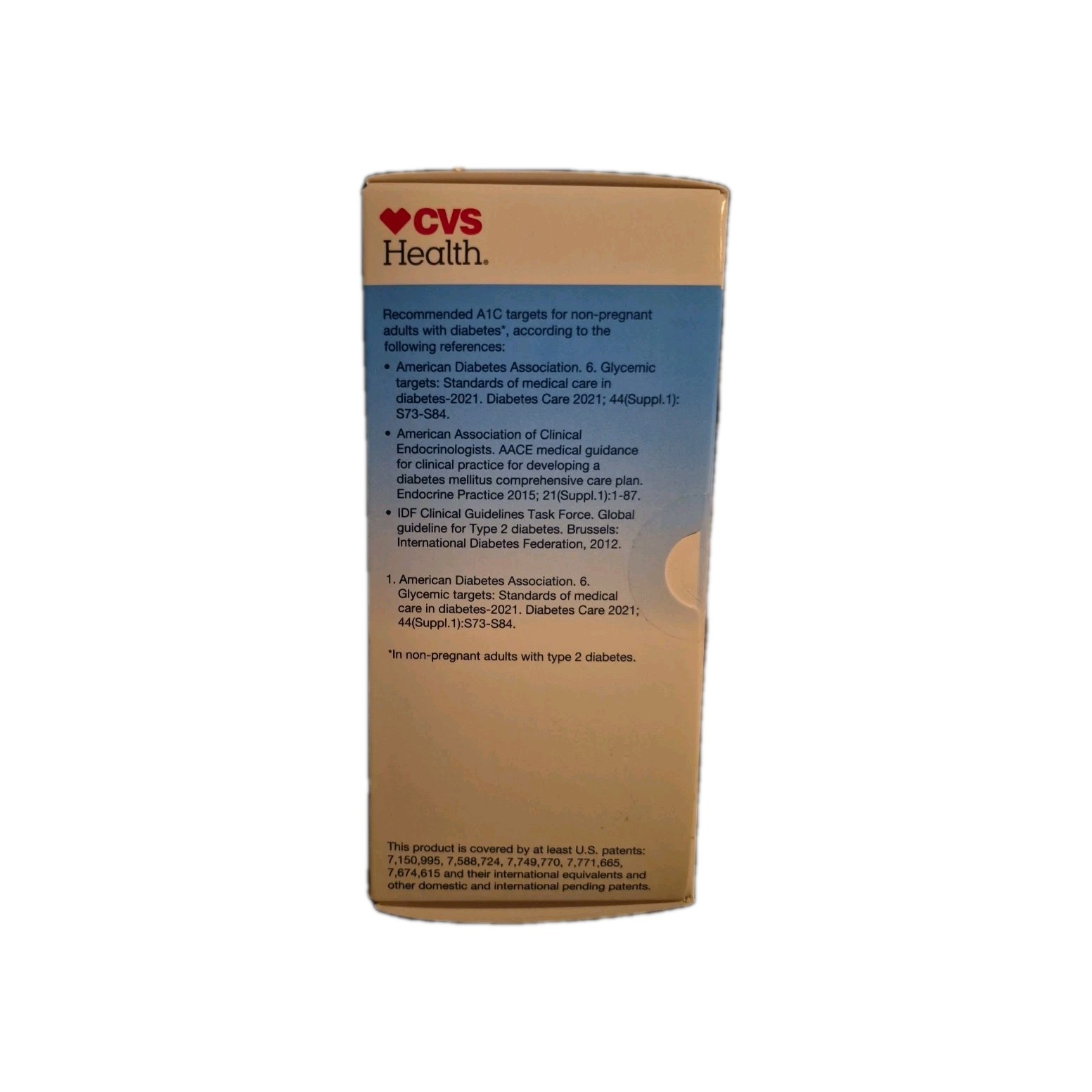 CVS A1C Home Test Kit Home Use Monitoring Glycemic Control 2 TESTS READ 