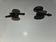 Vintage Cast Iron Display Toy Civil War Cannons New