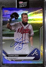 Chipper Jones 2025 Topps Now Platinum Members PM-CJ AUTO Foil Atlanta Braves