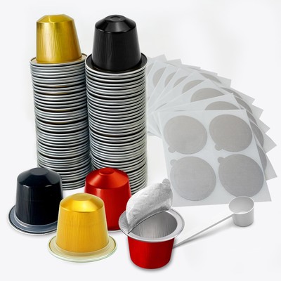 Disposable Espresso Fillable Coffee Pods For Nespresso OriginalLine,60 Empty ...