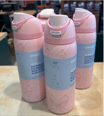 Owala Sugar 32OZ Plum Fairy FreeSip Water Bottle Holiday Edition Christmas Gift