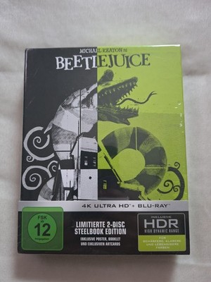 Beetlejuice Collector's Edition Steelbook 4k UHD Blu-ray NEU OVP