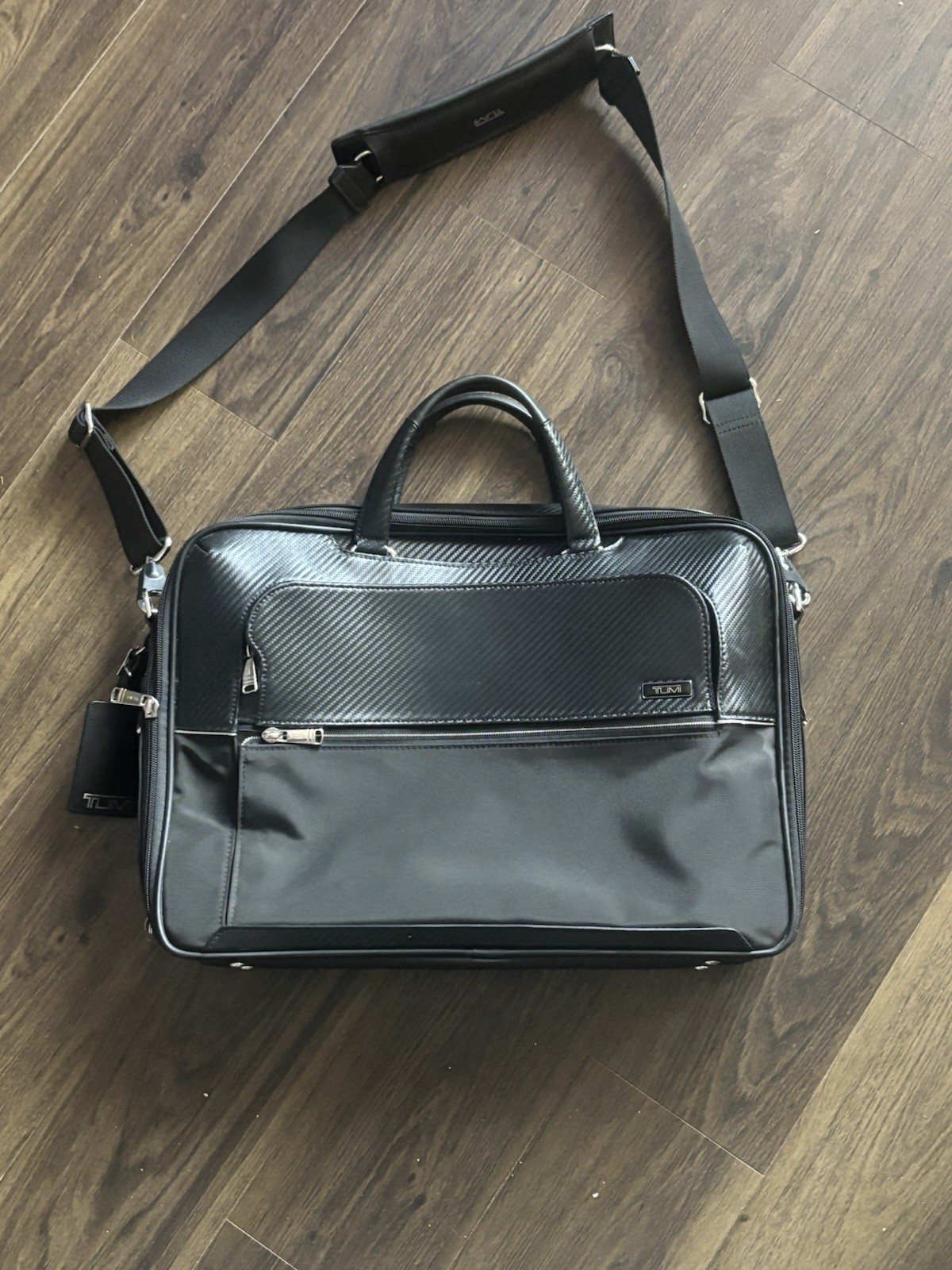 TUMI Black Nylon Laptop Bag Briefcase  30310D0