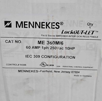 MENNEKES ME 360MI6 Other Plugs/Connectors/Adapters