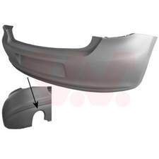 VAN WEZEL Stoßfänger Stoßstange hinten für VW Polo 6R 6C 1.2 TSI 1.0 6R_ 1.4