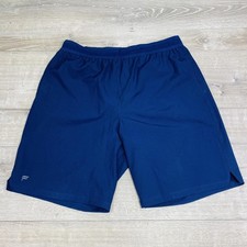 Fabletics Athletic Shorts Mens XL Blue Elastic Waist Lined Gym Training Running