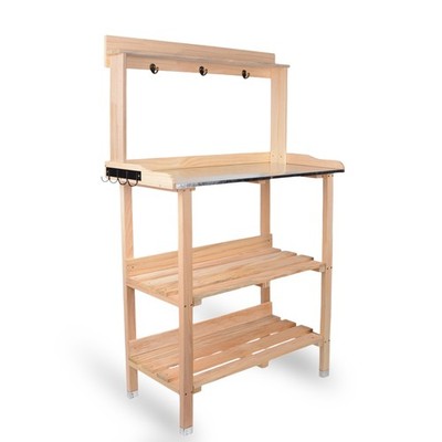 UNUS Holz Pflanztisch Gartentisch Blumentisch Gärtnertisch Pflanzregal