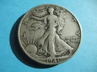 1941-D Walking Liberty US Silver Half Dollar VG Free Shipping r