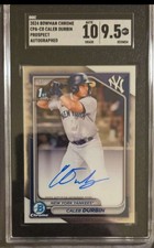2024 Bowman Chrome #CPA-CD Caleb Durbin Prospect Autographs SGC 9.5