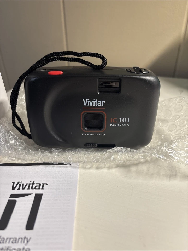 Vintage Vivitar IC101 Panorama 35mm Focus Free Camera Point & Shoot Camera  New  Foto 4 de 4