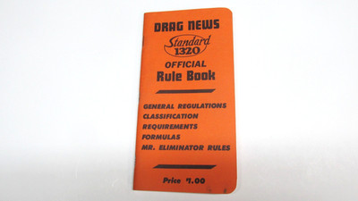 DRAG NEWS 1965 RULE BOOK From the Lee Smith Collection