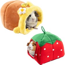 Avont 2 Pack Guinea Pig Tunnel  Hideout, Small Animal Bed