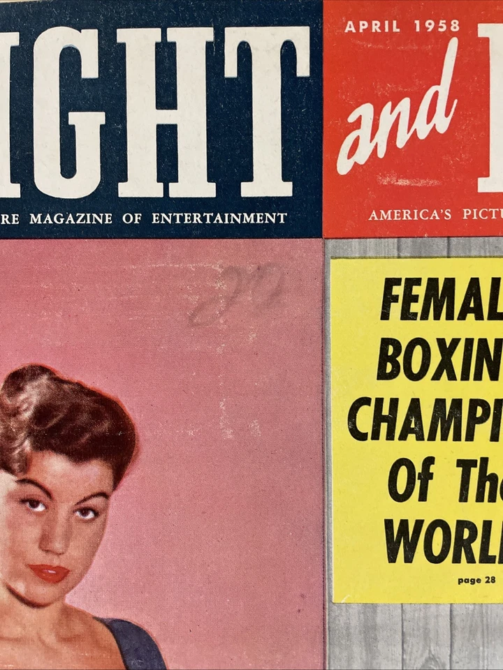 Night and Day magazine April 1958 burlesque Sophia Loren - Image 2 of 4