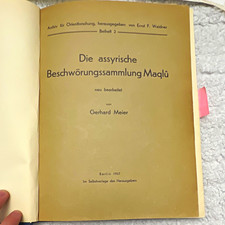 Maqlû / Šurpu Gerhard Meier & Erica Reiner ...