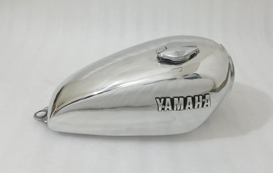 Yamaha XS650 XS 650 1983 aleación de aluminio pulido combustible gasolina tanque de gasolina + tapa Foto 2 de 4