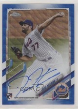 2021 Topps Chrome Rookie Blue Wave Refractor 36/150 David Peterson Auto 09fc
