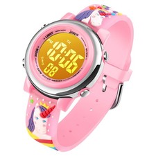 cofuo Kids Digital Sport Waterproof Watch for Girls Boys, Kid Sports Outdoor ...