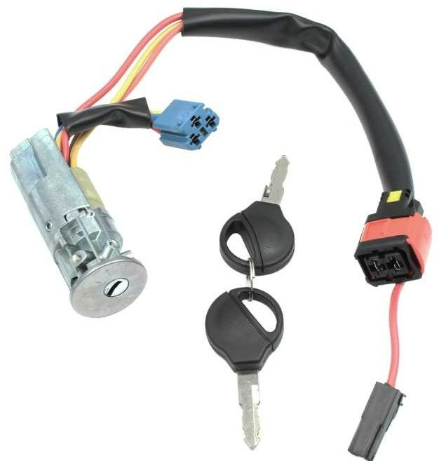 Antivol de direction Peugeot 206 en acier renforcé avec double de clé