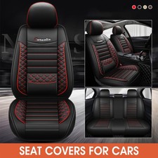 Full Set Car Seat Covers Universal Protector 5 Seat Leather Full Wrap Cushions