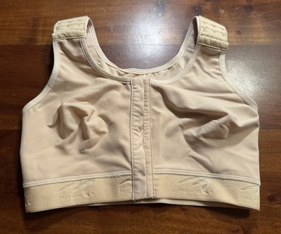 Marena Recovery Post Surgical Compression Bra 36 B/C Beige Front Hook Wirefree