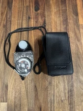 SEKONIC Studio Deluxe L-398 Light Exposure Meter  W/case Tested