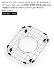 Houzer BG-1300 Stainless Steel Wirecraft Bottom Sink Grid for Houzer sink