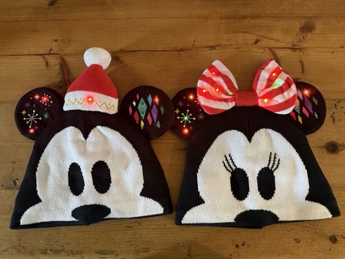 Disney Mickey/Minnie Weihnachten Urlaub Beanie Strickmützen Neu ohne Etikett - Bild 4 von 5