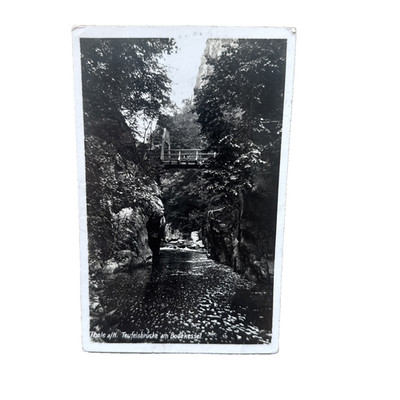 Postkarte AK Thale Bodetal Teufelsbrücke Bodekessel Gelaufen Ansichtskarte