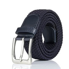 Elastic Braided Belt 1 3/8" Woven Stretch Belt for Golf Casual Jeans Shorts P...